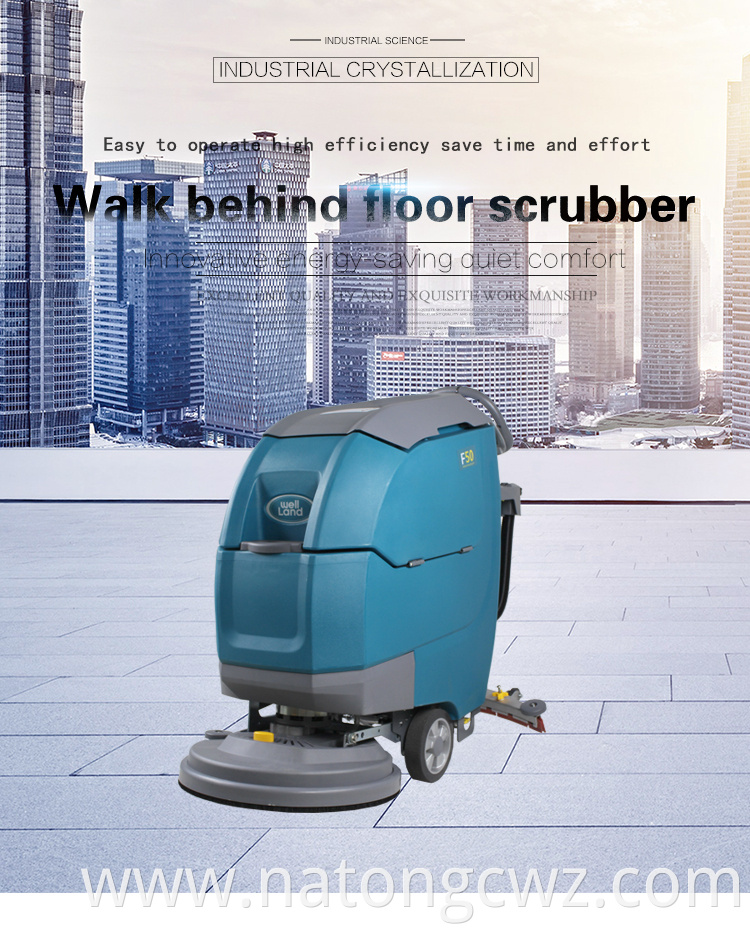 High Efficiency Big Tank Walk Behind Floor Cleaning Machine